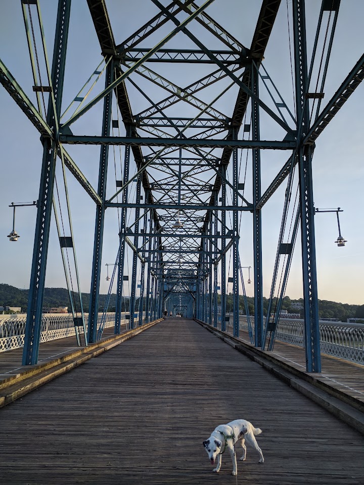 Walkway across a Chattanooga bridge